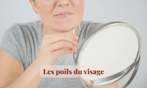 les poils du visage